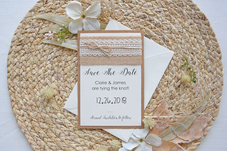 Rustic Fall Save The Dates