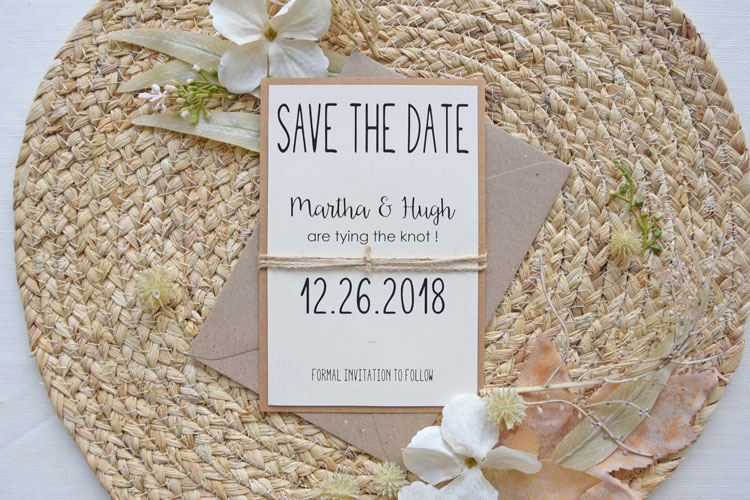 Tying The Knot Save the Date Cards