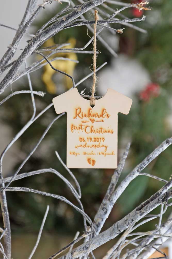 Baby Boy First Christmas Ornament