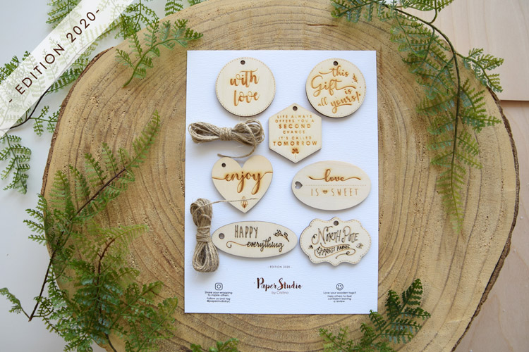 Laser-Cutting Wooden Gift Tags - Edition 2020