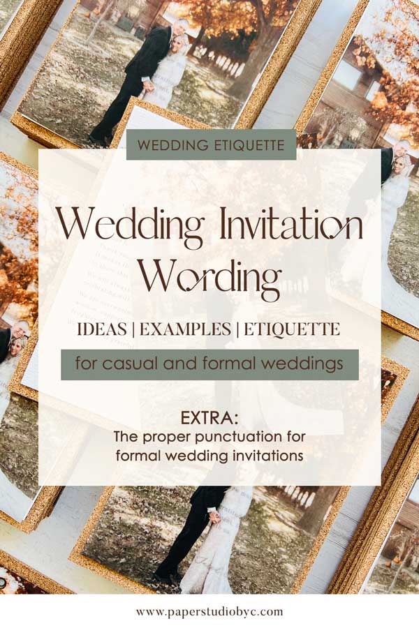 Wedding Invitation Wording Ideas - Examples and Etiquette
