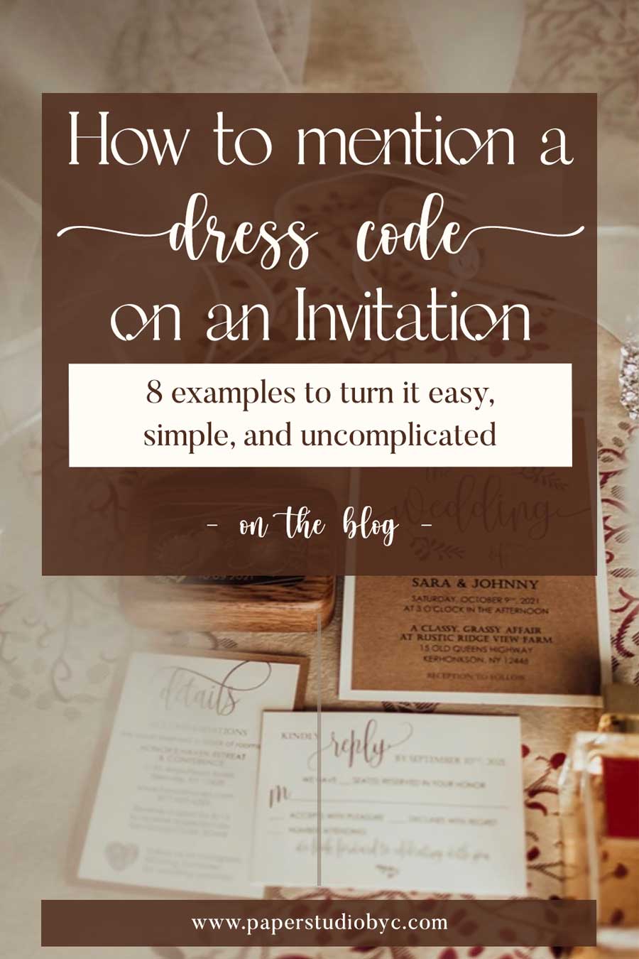 How to Mention a Dress Code on an Invitation